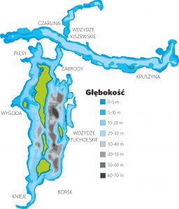 Mapa Batymetryczna Wdzydze